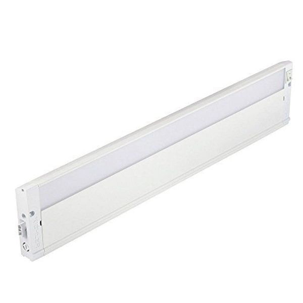 Kichler 4U Series 22" 120V LED Under Cabinet Light in White, 3000K, (22" L x 4.5" W x 1"H), 4U30K22WHT