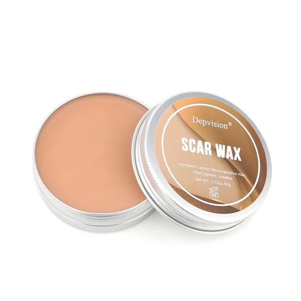 Depvision SFX Scar Wax (2.12oz ) Hallowen Fake Wound Scar Modeling Wax for Stage Fancy Dress Up Cosplay Theatrical Special Effects Makeup (A)