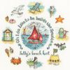 Bothy Threads Counted Cross Stitch Kit - Beside The Seaside