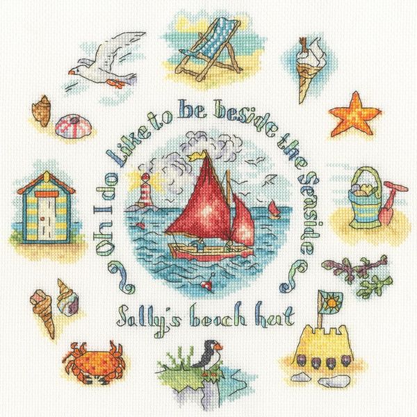 Bothy Threads Counted Cross Stitch Kit - Beside The Seaside