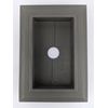 Vinyl Siding Recessed Split Mount Pipe Mounting Blo Universal Fit  Dark Gray 887