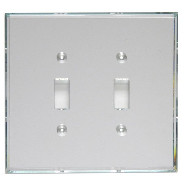 GlassAlike™ Double Switch Acrylic Mirror Plate