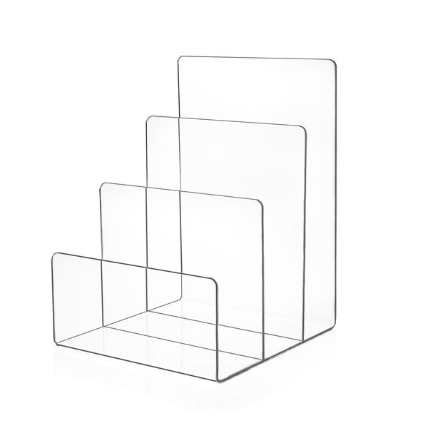 Source One Premium Clear Acrylic Desktop File Organizer