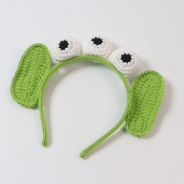 Pumnao Alien Headband,Eyes Headband Monster Headband Plush Cute Headband for Themed Party Girls and Children (Three Eyes)