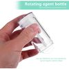 Minsily 10 Pcs 75ml Clear Empty Round Deodorant Containers 2.5 oz Twist Up Bottom Filling Stick Tube Plastic Lip Balm Tube Refillable Deodorant Bottle DIY Make Own Deodorant Lipstick Crayon Chapstick