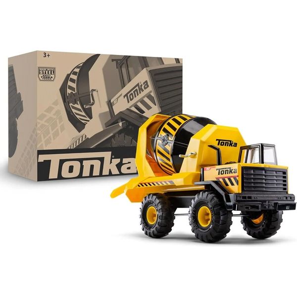 Tonka Steel Classics Yellow Mighty Cement Mixer Truck #6098 Kids Toys Age 3+ New