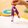 Pelikan Griffix Compass - Ideal for School - Ergonomic Shape - Includes Refills & Sharpener - Pink