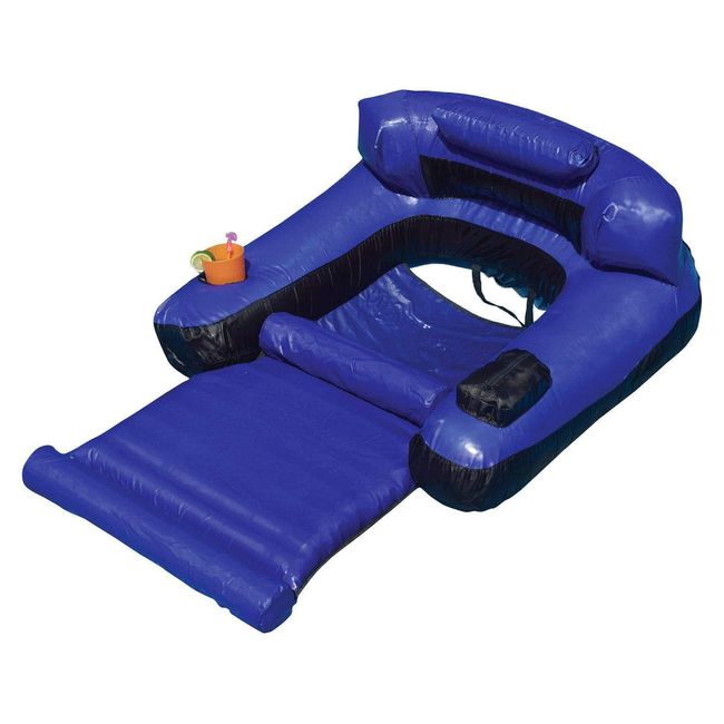 Swimline 9047 Swimming Pool Fabric Inflatable Ultimate Floating Lounger Chair