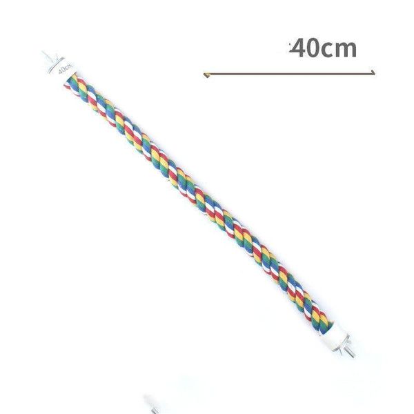 Climbing Rope Birdcage Accessory: Parrot Standing Pole Ladder Stick - 40Cm