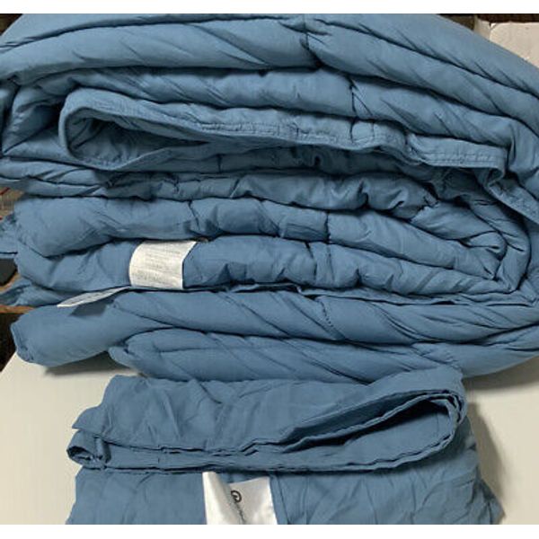 🍀 BARE HOME MICROFIBER COMFORTER Set 3pcs, Blue, KING/CAL KING 🆕