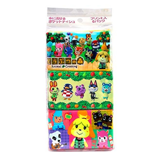 Hamtaro Hatsune Matsushima Character Pocket Tissue Mini 6p X Set of 3 