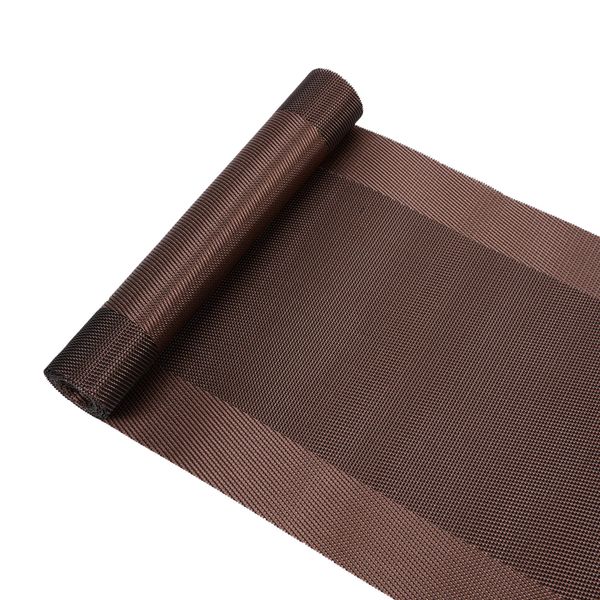 Osvino Table Runner, Water Repellent, Waterproof, Mildew, Insulated, Washable, 11.8 x 70.9 inches (30 x 180 cm), Combined with Tablecloth, Simple, Stylish, Elegant, Table Center, Brown