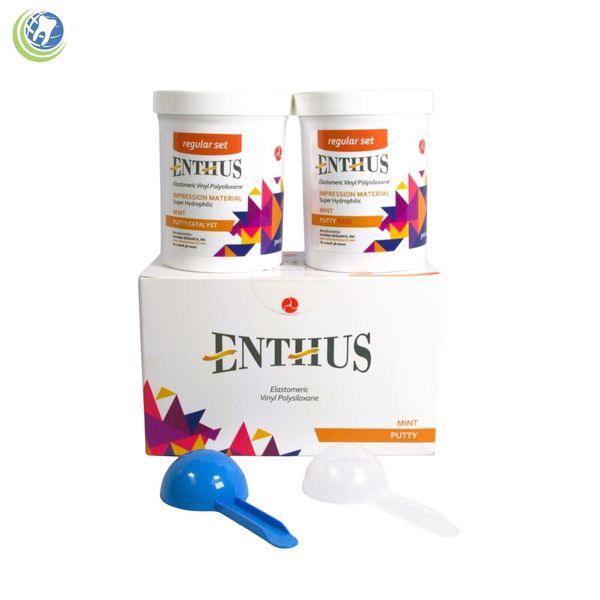 DENTAL VPS IMPRESSION MATERIAL PUTTY REGULAR SET 300ml BASE & CATYST ENTHUS