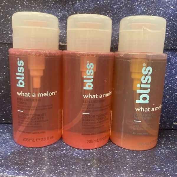 3Pack Of Bliss What a Melon Replenishing Watermelon Toner Witch Hazel 7 oz Each