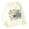 Flox Creative Natural Drawstring Bag Snow Carer Like You