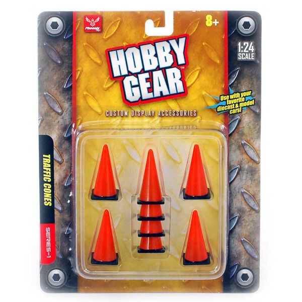 Hobby Gear: 8-pc Traffic Cones Custom Display Accessories 1/24 Scale