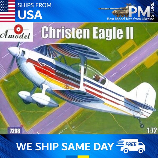 Amodel 7298 Christen Eagle II plastic model kit scale 1/72