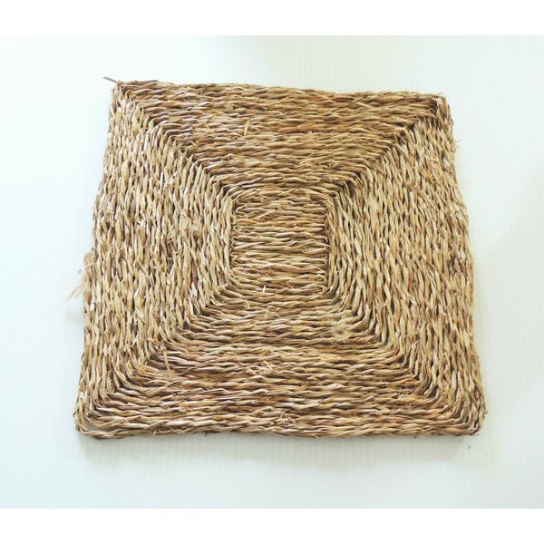 12" Seagrass Mat Bird Toy Parts Natural Uncolored