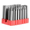 Qualtex Premium Quality Chrome Vanadium Steel Security Bit Set with Rubber Case (33pcs)
