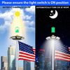 Flag Pole Light Solar Powered, Solar Flag Pole Light 266 LEDs, 4200lm Brighte...