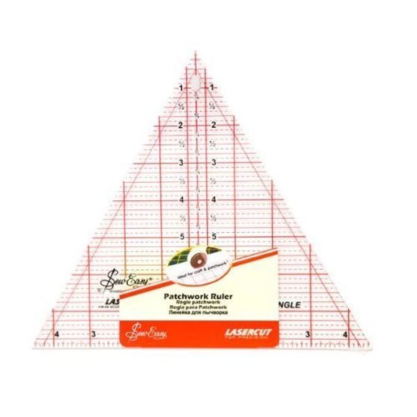 Sew-Easy Patchwork Quilting Ruler 60 Degree Triangle 8x9-1/4in