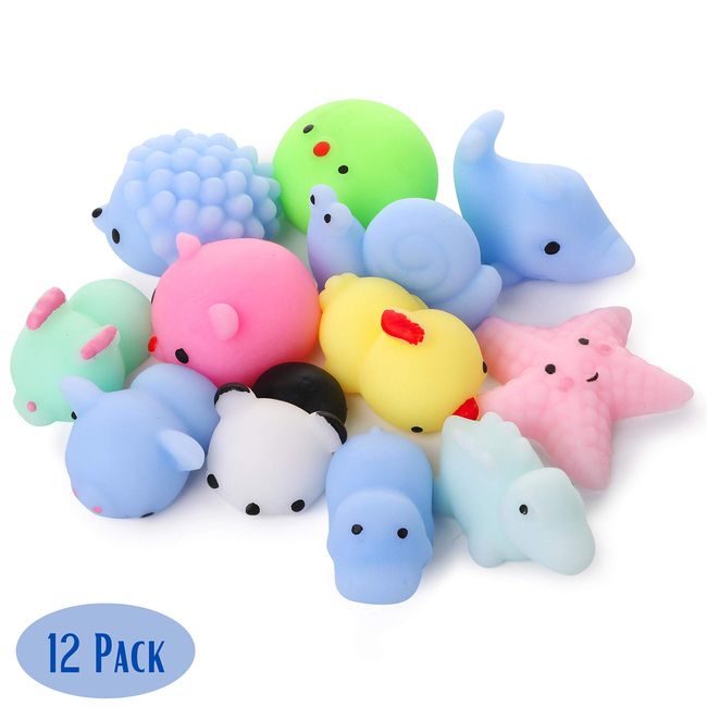 Mr. Pen- Squishy Toys, 12 Pack, Squishies, Squishy, Squishes for Kids, Squishy Toy, Squishy Pack, Squishes, Squishy Animals, Stress Relief Toy, Mini Squishes, Small Toys for Kids