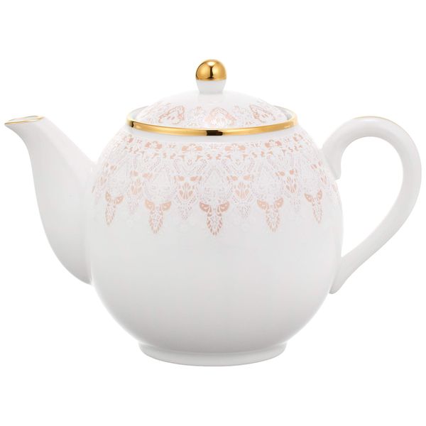 Narumi 52251-4515 Aurora Pink Tea Pot, 11.2 fl oz (330 cc), Includes Tea Strainer