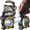 2x Compact Lanterns - Battery Powered 13cm Mini Torches Handheld Flashlight Floodlight - Small Space Saving LED Camping Flash Light Torch