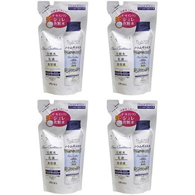 Simple Balance Hatomugi Lotion (Refill) 6.8 fl oz (200 ml) x 4