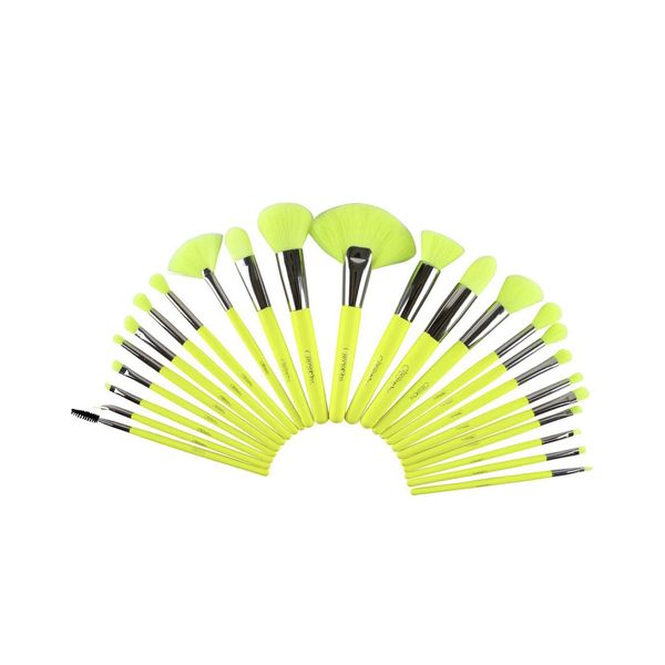 The Neon Yellow 24 pc Brush Set.