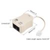uxcell 6p2c Inline DSL Splitter Filter 2 Way Socket Adapter Phone Line Splitter for Phone Fax Machine 2pcs