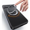 HCXLYP Google Pixel 8A Case with Stand, Compatible with MagSafe, Multi-functional, Ring Holder, 360° Rotation, Wireless Charging, Clear