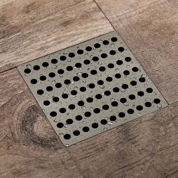 EliteKoopers 1Pcs Stainless Steel Square Rustproof Drain Cover Leaf Guard Grid Plate