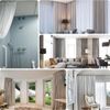 Side Ceiling Curtain Track Mount Bracket Curve Curtain Track Bracket Curtain Mounted Bracket for Side Mounted or Ceiling Mounted