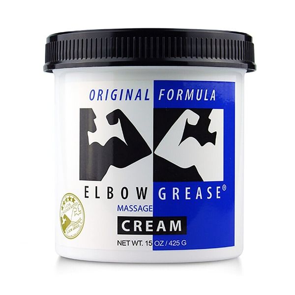 Elbow Grease Original Formula Massage Cream Lube 15oz - Oil Based Lubricant