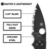 Spyderco Native 5 Lightweight Folding Knife, 3.1", Black