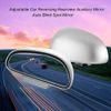 Hot Blind Spot Mirror Car Auxiliary Mirror Adjustable Silver Wide Angle