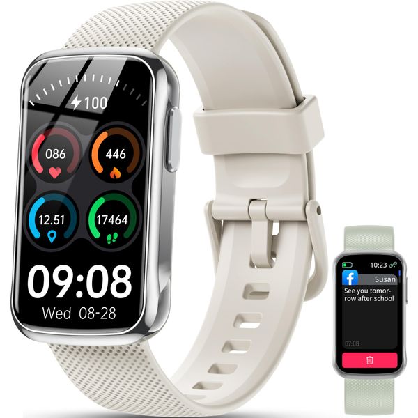 OUKITEL Smart Band, Smart Watches for Men Women with 1.47" TFT Touch Screen, Step Counter, IP68 Waterproof, Heart Rate/SPo2/Sleep Monitor with 24 Sport Modes Fitness Activity Tracker for iOS Android