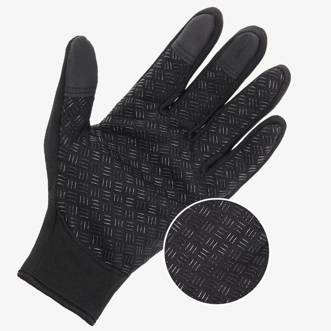 Warm Thermal Cycling Gloves Mens Black