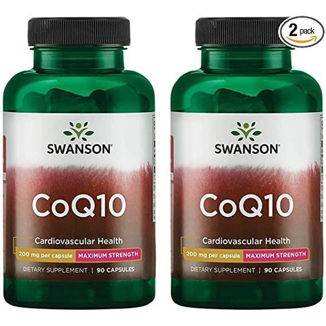 CoQ10 200mg 180 capsules (2x90) Q10 C0q 10 Coenzyme Cardiovascular Heart Health