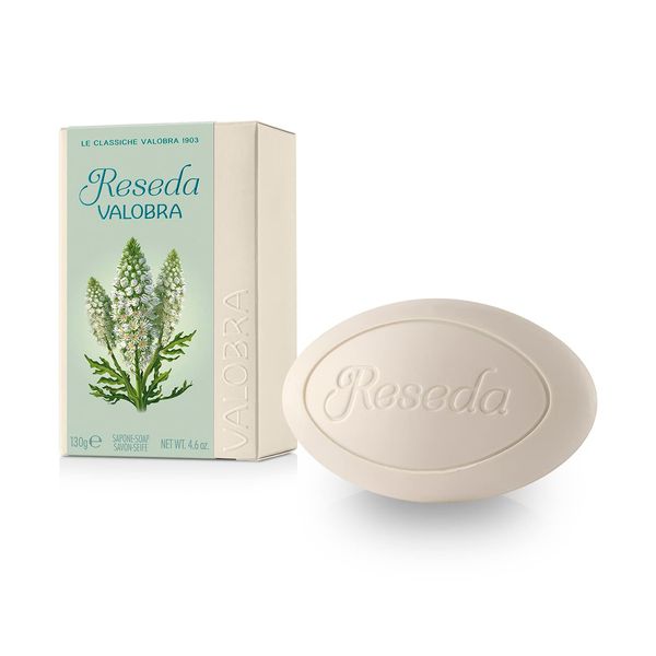 Valobra Bar Soap Reseda, with Wheat Germ Oil for Dry Skin, 4.6oz/130g