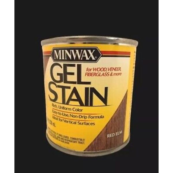 Minwax Red Elm Interior Wood Gel Stain 1/2 pint Veneer Fiberglass 8 oz