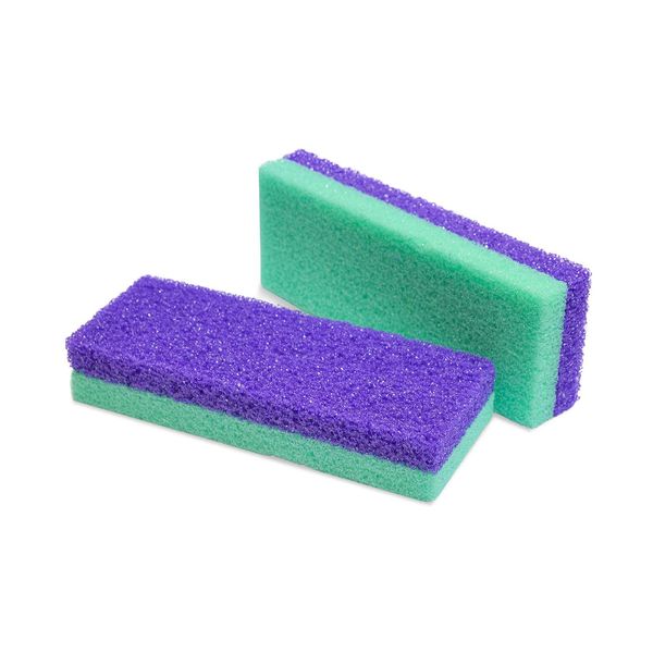 Maccibelle Salon Foot Pumice and Scrubber for Feet and Heels Callus and Dead Skins, Safely and Easily eliminate Callus and Rough Heels (Pack of 2)