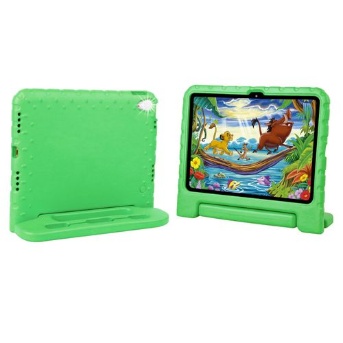 BILLISGOVA Kids Case for iPad A16 11th (2025)/iPad 10th Gen (2022) with Pencil Holder & Handle Stand, Super Protection EVA Toddler-Friendly Cover for iPad 11"(A16)/10th Generation 10.9"-Green