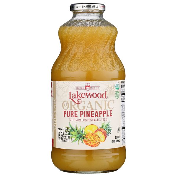 Lakewood Organic Pineapple Juice, 32 oz