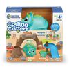 Learning Resources Coding Critters Rumble & Bumble - 23 Pieces, Ages 4+, Educational Learning Games, Screen-Free Early Coding Toy For Kids, Interactive STEM Coding Pet