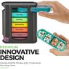 Stackable Pill Box Organizer 7 Day 4-Times A Day Weekly Medicine Dispenser