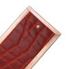 Haarspange Rotes Leder/Bronze