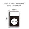 Lighthouse - QUICKSLAB Rectangular Coin Capsules with Precise Fit Foam Insert for 15 mm Coins