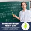 Bonsicoky 3 Pack Telescoping Teachers Pointer - Versatile Retractable Hand Pointers for Teaching and Presentations - Extendable to 21.7 Inches - Blue + Yellow + Green